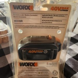 Worx 40 V battery pack Sells new for over $100